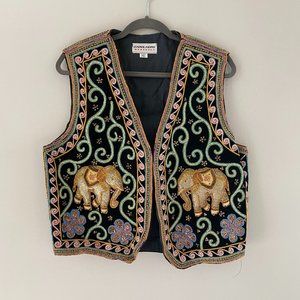 Vintage Carol Horn Workshop Sequined Vest